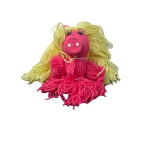 Vintage Handmade Miss Piggy Plush Doll Muppets 12"